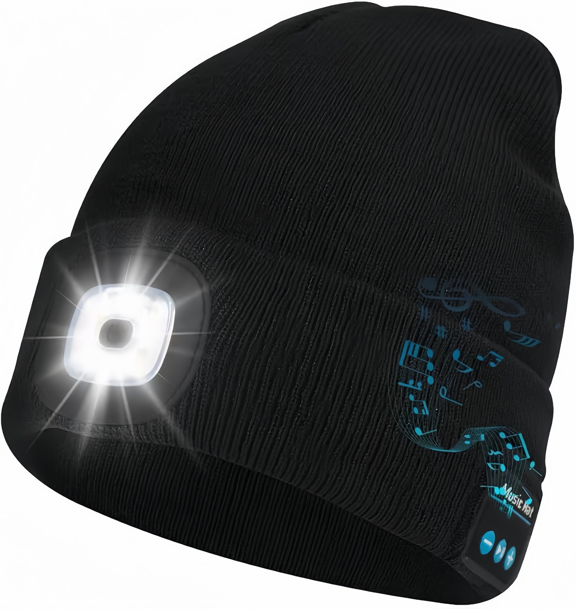 Smart Bluetooth Beanie with Built-In Headlamp