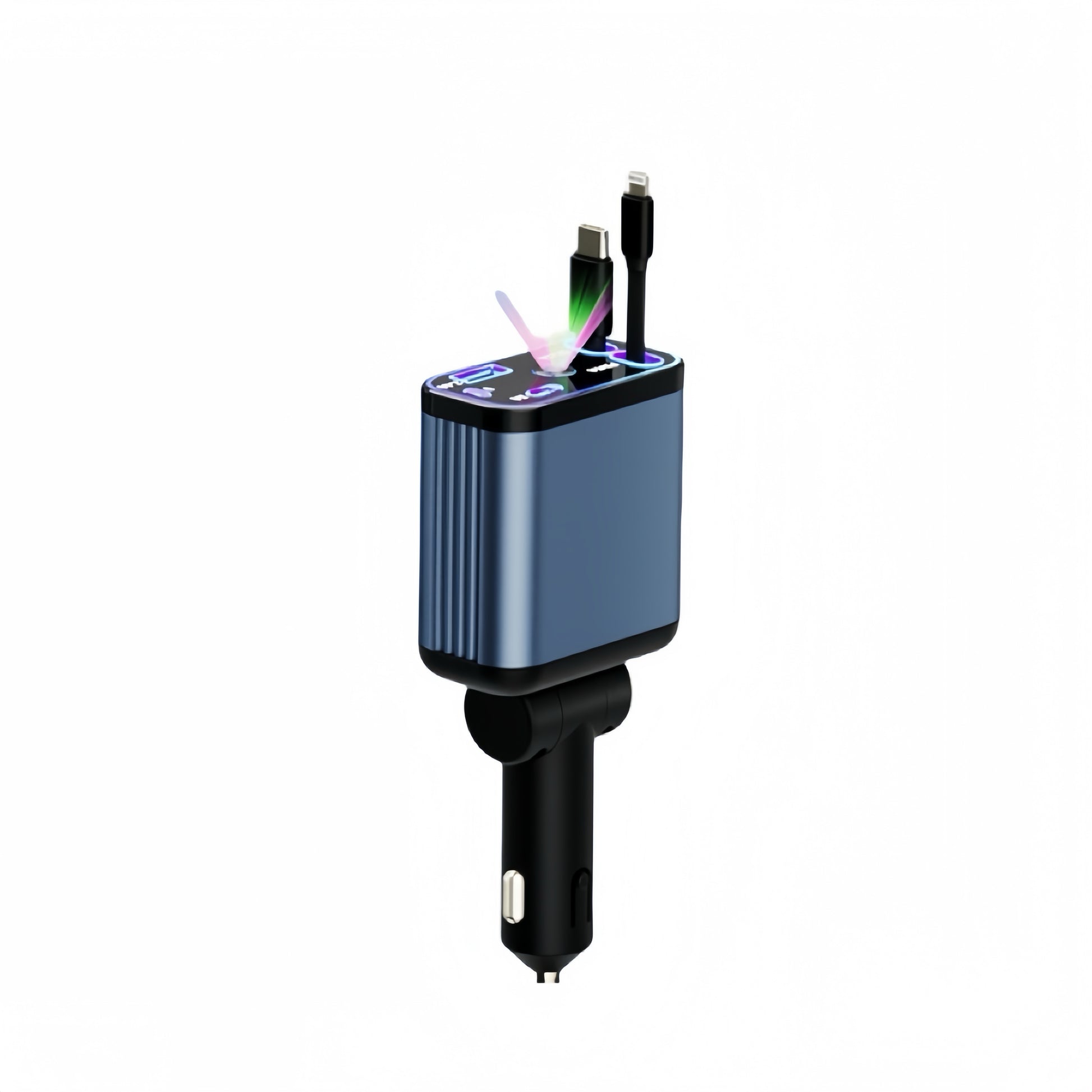 StarCharge 4-in-1 66W Retractable Car Charger with Starry Roof Light