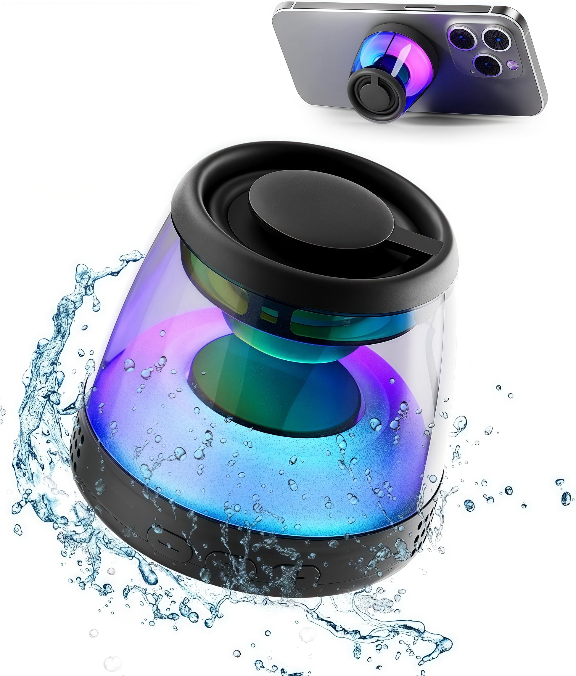 MagVibe SoundPillar Wireless Magnetic Hi-Fi Speaker with RGB Light