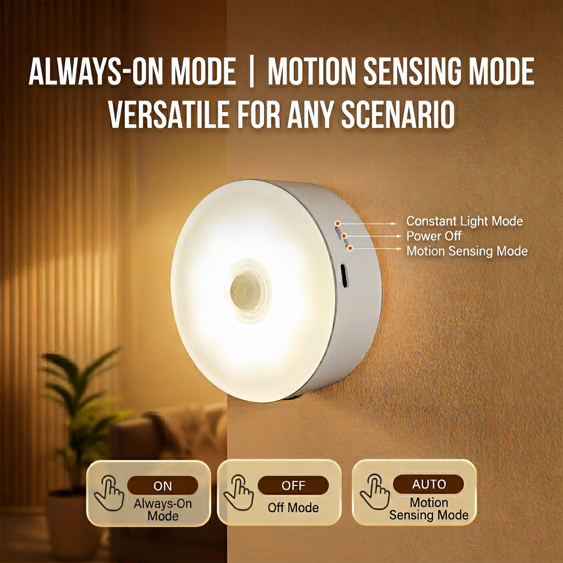 All-Purpose Magnetic Motion Sensor Light