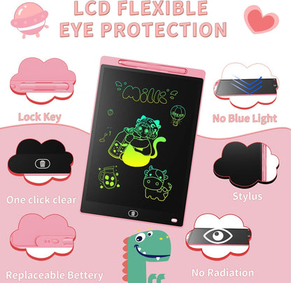 3-Pack Reusable LCD Drawing Board for Kids